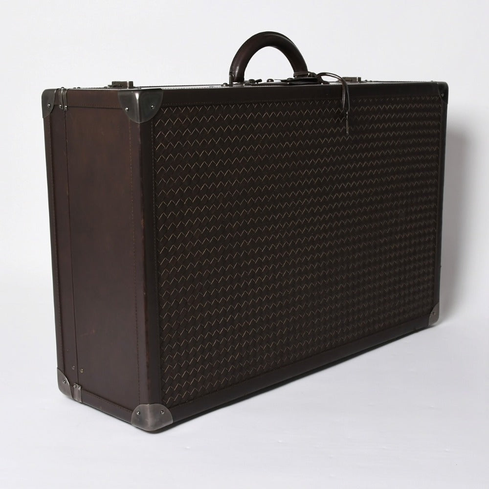 Very Good Condition BOTTEGAVENETA Bottega Veneta Hard Trunk Bag 140064 V4651 Brown Used 4b013186