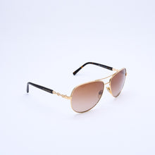 Load image into Gallery viewer, Michael Kors マイケルコース ティアドロップ サングラス アイウェア 102413 サイズ59□14 135 チェーンテンプル ブラウン 美品 中古 4a003016