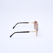 Load image into Gallery viewer, Michael Kors マイケルコース ティアドロップ サングラス アイウェア 102413 サイズ59□14 135 チェーンテンプル ブラウン 美品 中古 4a003016