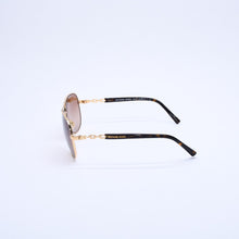 Load image into Gallery viewer, Michael Kors マイケルコース ティアドロップ サングラス アイウェア 102413 サイズ59□14 135 チェーンテンプル ブラウン 美品 中古 4a003016