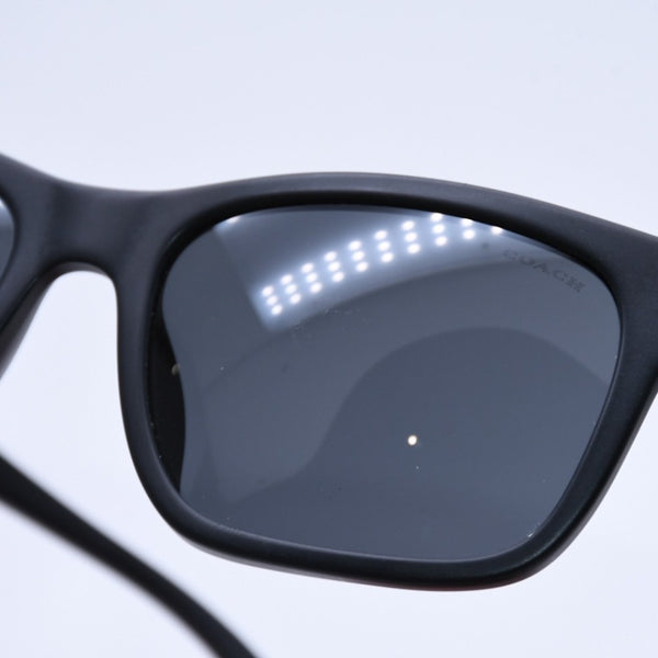 Very Good Condition COACH Asian Fit Sunglasses Square Wellington 56□18 140 Black Eyewear Glasses HC8308U Accessories Used 4a003053