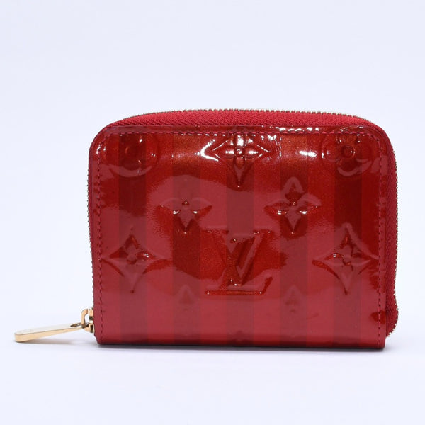 極美品 LOUIS VUITTON ルイ ヴィトン 財布 モノグラムヴェルニ M91720 ジッピーコインパース ポムダムール ゴールド金具 中古 4a003329
