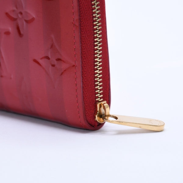 極美品 LOUIS VUITTON ルイ ヴィトン 財布 モノグラムヴェルニ M91720 ジッピーコインパース ポムダムール ゴールド金具 中古 4a003329