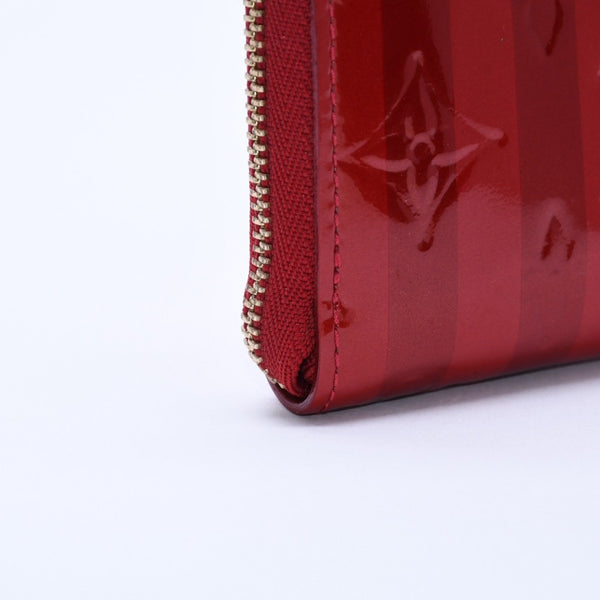 極美品 LOUIS VUITTON ルイ ヴィトン 財布 モノグラムヴェルニ M91720 ジッピーコインパース ポムダムール ゴールド金具 中古 4a003329