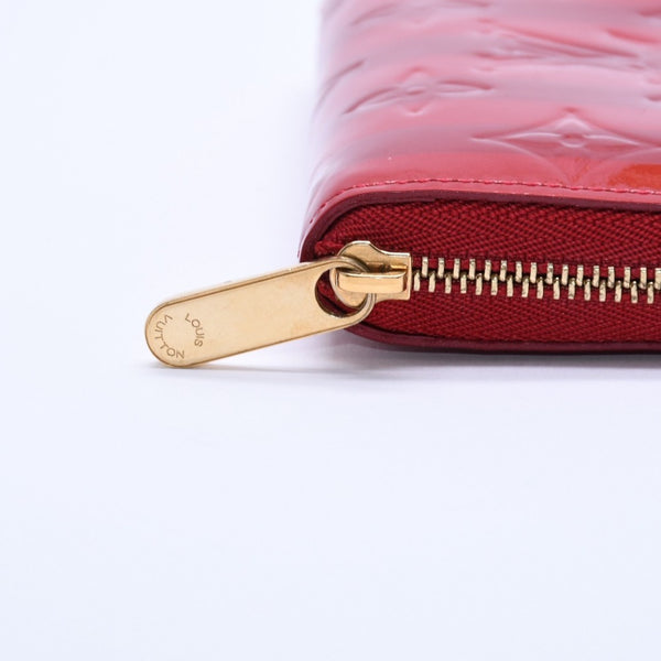 極美品 LOUIS VUITTON ルイ ヴィトン 財布 モノグラムヴェルニ M91720 ジッピーコインパース ポムダムール ゴールド金具 中古 4a003329