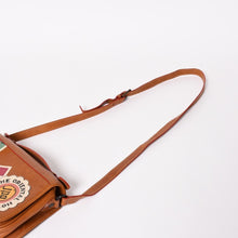 Load image into Gallery viewer, Jean Paul Gaultier ジャンポール・ゴルチェ ショルダーバッグ ハンドバッグ ブラウン ワッペン フラップレザー 中古 4a003169