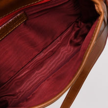 Load image into Gallery viewer, Jean Paul Gaultier ジャンポール・ゴルチェ ショルダーバッグ ハンドバッグ ブラウン ワッペン フラップレザー 中古 4a003169