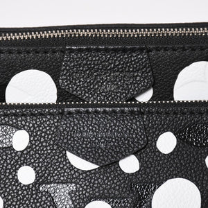 極美品 LOUIS VUITTON ルイヴィトン M46410 ミュルティ ポシェット アクセソワール ショルダーバッグ ブラック シルバー金具 モノグラム アンプラント 中古 4a003323