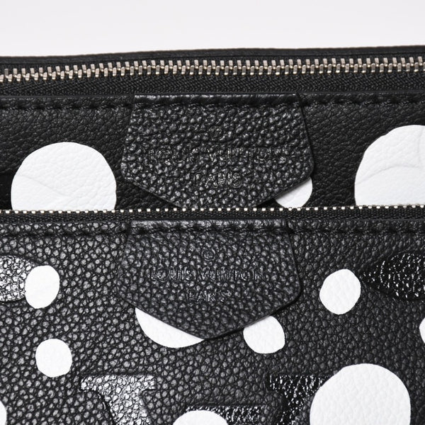 極美品 LOUIS VUITTON ルイヴィトン M46410 ミュルティ ポシェット アクセソワール ショルダーバッグ ブラック シルバー金具 モノグラム アンプラント 中古 4a003323
