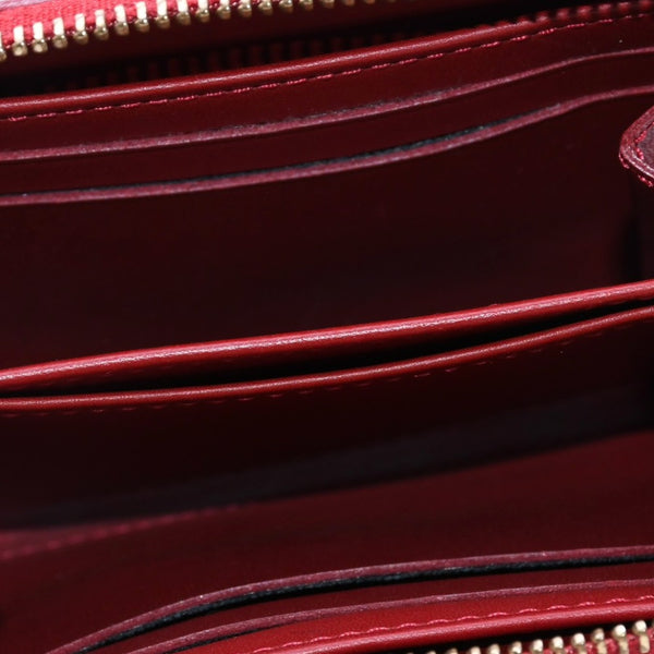 極美品 LOUIS VUITTON ルイ ヴィトン 財布 モノグラムヴェルニ M91720 ジッピーコインパース ポムダムール ゴールド金具 中古 4a003329