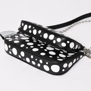 極美品 LOUIS VUITTON ルイヴィトン M46410 ミュルティ ポシェット アクセソワール ショルダーバッグ ブラック シルバー金具 モノグラム アンプラント 中古 4a003323