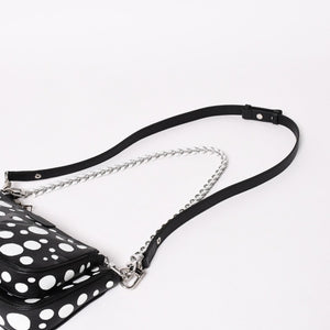 極美品 LOUIS VUITTON ルイヴィトン M46410 ミュルティ ポシェット アクセソワール ショルダーバッグ ブラック シルバー金具 モノグラム アンプラント 中古 4a003323
