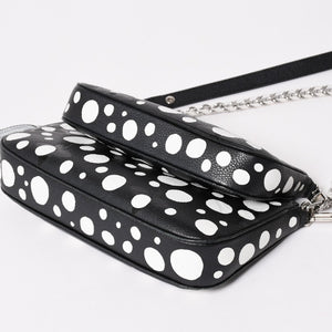 極美品 LOUIS VUITTON ルイヴィトン M46410 ミュルティ ポシェット アクセソワール ショルダーバッグ ブラック シルバー金具 モノグラム アンプラント 中古 4a003210