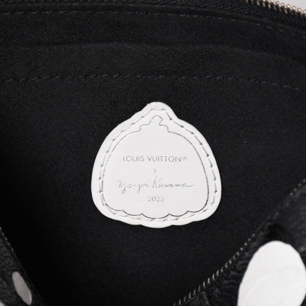 極美品 LOUIS VUITTON ルイヴィトン M46410 ミュルティ ポシェット アクセソワール ショルダーバッグ ブラック シルバー金具 モノグラム アンプラント 中古 4a003210