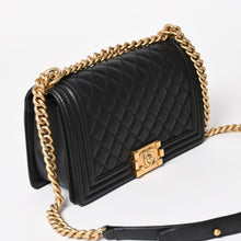 画像をギャラリービューアに読み込む, 極美品 CHANEL シャネル ボーイシャネル 25 チェーンショルダーバッグ A67086 ランダム番台 ココマーク ラムスキン ブラック 中古 4a003211