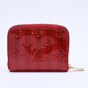 極美品 LOUIS VUITTON ルイ ヴィトン 財布 モノグラムヴェルニ M91720 ジッピーコインパース ポムダムール ゴールド金具 中古 4a003329