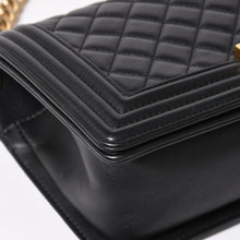 画像をギャラリービューアに読み込む, 極美品 CHANEL シャネル ボーイシャネル 25 チェーンショルダーバッグ A67086 ランダム番台 ココマーク ラムスキン ブラック 中古 4a003211
