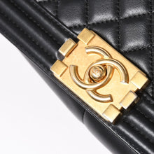 画像をギャラリービューアに読み込む, 極美品 CHANEL シャネル ボーイシャネル 25 チェーンショルダーバッグ A67086 ランダム番台 ココマーク ラムスキン ブラック 中古 4a003211