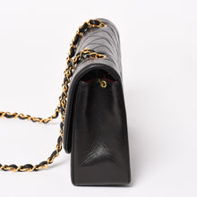 画像をギャラリービューアに読み込む, 極美品 CHANEL シャネル ダイアナ マトラッセ25 Sフラップ Sチェーンショルダーバッグ A01165 3番台 ココマーク ラムスキン ブラック 中古 4a003321
