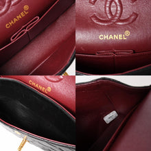 Load image into Gallery viewer, CHANEL シャネル マトラッセ23 Wフラップ Wチェーンショルダーバッグ A06434 4番台 ココマーク ラムスキン ブラック 美品 中古 4a003322