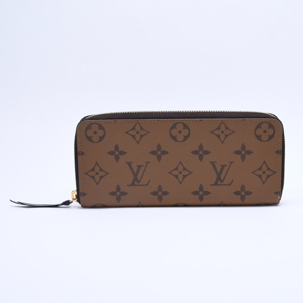 Very Good Condition LOUIS VUITTON Portefeuille Clemence Long Wallet M82336 Monogram Gold Hardware Used 4a003332