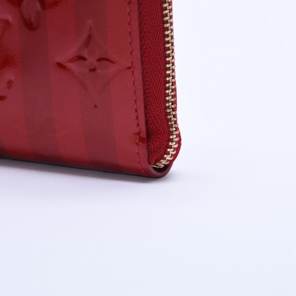 極美品 LOUIS VUITTON ルイ ヴィトン 財布 モノグラムヴェルニ M91720 ジッピーコインパース ポムダムール ゴールド金具 中古 4a003329
