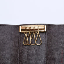 Load image into Gallery viewer, 極美品 LOUIS VUITTON ルイヴィトン ダミエ ミュルティクレ4 キーケース N62631 エベヌ ブラウン ゴールド金具 中古 4a003330