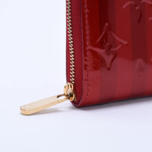 極美品 LOUIS VUITTON ルイ ヴィトン 財布 モノグラムヴェルニ M91720 ジッピーコインパース ポムダムール ゴールド金具 中古 4a003329