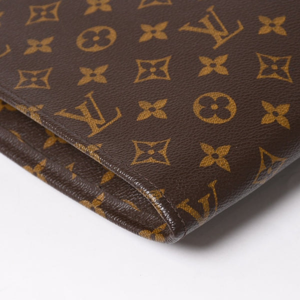 極美品 LOUIS VUITTON ルイヴィトン クラッチバッグ ポッシュ・ドキュマン M53456 モノグラム PVC ゴールド金具 中古 4a002850