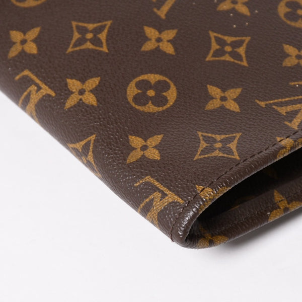 極美品 LOUIS VUITTON ルイヴィトン クラッチバッグ ポッシュ・ドキュマン M53456 モノグラム PVC ゴールド金具 中古 4a002850