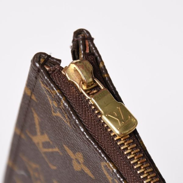 極美品 LOUIS VUITTON ルイヴィトン クラッチバッグ ポッシュ・ドキュマン M53456 モノグラム PVC ゴールド金具 中古 4a002850