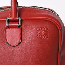 Load image into Gallery viewer, 極美品 LOEWE ロエベ アマソナハンドバッグ レッド ハンドバッグ レザー シルバー金具 261409 4a001609