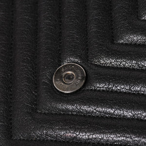 極美品 SAINT LAURENT サンローラン カレッジ ショルダーバッグ ハンドバッグ 2way 428056 レザー ブラック シルバー金具 中古 4a003033