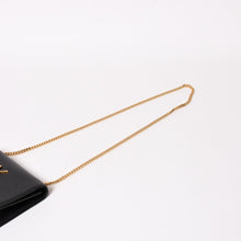 画像をギャラリービューアに読み込む, 極美品 SAINT LAURENT サンローラン ショルダーバッグ ゴールド ブラック YSLロゴ ゴールド金具 中古 4a002516