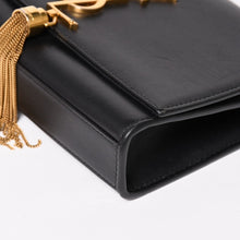画像をギャラリービューアに読み込む, 極美品 SAINT LAURENT サンローラン ショルダーバッグ ゴールド ブラック YSLロゴ ゴールド金具 中古 4a002516