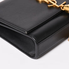 画像をギャラリービューアに読み込む, 極美品 SAINT LAURENT サンローラン ショルダーバッグ ゴールド ブラック YSLロゴ ゴールド金具 中古 4a002516