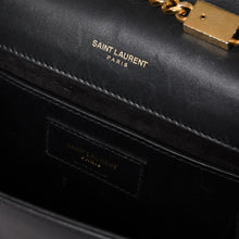 画像をギャラリービューアに読み込む, 極美品 SAINT LAURENT サンローラン ショルダーバッグ ゴールド ブラック YSLロゴ ゴールド金具 中古 4a002516