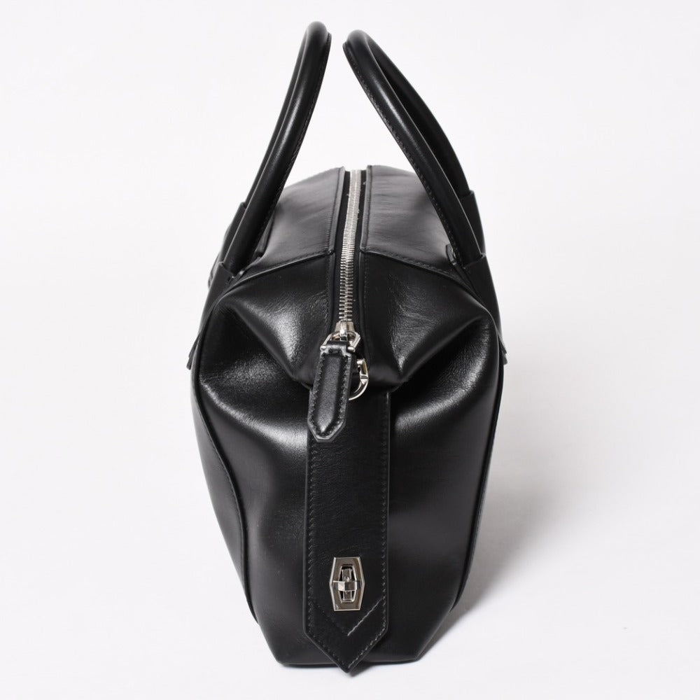 Very Good Condition GIVENCHY Hand Bag Handbag Antigona Soft Black Leather Used 4a002848