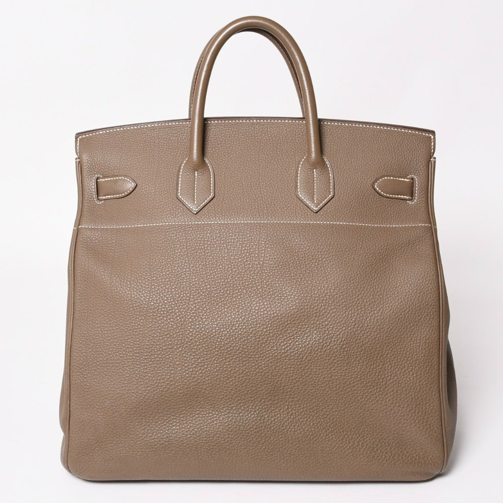 極美品 HERMES エルメス Haut a Courroies オータクロア40 ハンドバッグ エトゥープ トリヨンクレマンス SV シルバー金具 T刻印 中古 4a003391