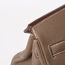 画像をギャラリービューアに読み込む, 極美品 HERMES エルメス Haut a Courroies オータクロア40 ハンドバッグ エトゥープ トリヨンクレマンス SV シルバー金具 T刻印 中古 4a003391