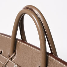 画像をギャラリービューアに読み込む, 極美品 HERMES エルメス Haut a Courroies オータクロア40 ハンドバッグ エトゥープ トリヨンクレマンス SV シルバー金具 T刻印 中古 4a003391