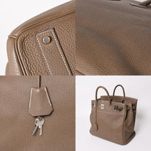 画像をギャラリービューアに読み込む, 極美品 HERMES エルメス Haut a Courroies オータクロア40 ハンドバッグ エトゥープ トリヨンクレマンス SV シルバー金具 T刻印 中古 4a003391
