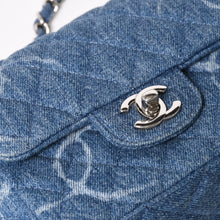 画像をギャラリービューアに読み込む, 極美品 CHANEL シャネル ミニマトラッセ16 Sフラップ Sチェーンショルダーバッグ 30番台 ココマーク デニム ブルー 中古 4a003326