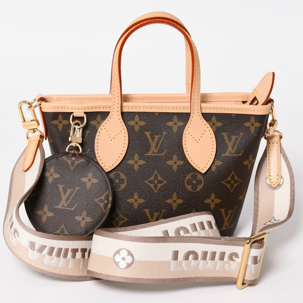 新品未使用 LOUISVUITTON ルイヴィトン ハンドバッグ ネヴァーフル BB ブラウン モノグラムキャンバス レザー M46705 ゴールド金具 4a003239