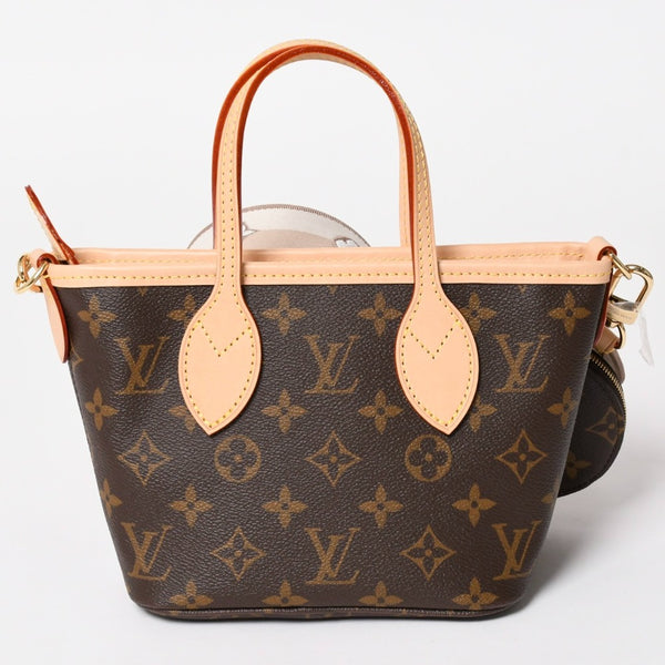新品未使用 LOUISVUITTON ルイヴィトン ハンドバッグ ネヴァーフル BB ブラウン モノグラムキャンバス レザー M46705 ゴールド金具 4a003239
