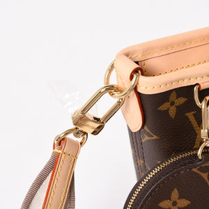 新品未使用 LOUISVUITTON ルイヴィトン ハンドバッグ ネヴァーフル BB ブラウン モノグラムキャンバス レザー M46705 ゴールド金具 4a003239