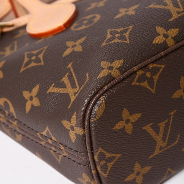 新品未使用 LOUISVUITTON ルイヴィトン ハンドバッグ ネヴァーフル BB ブラウン モノグラムキャンバス レザー M46705 ゴールド金具 4a003239