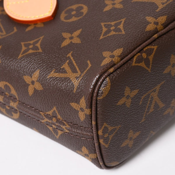 新品未使用 LOUISVUITTON ルイヴィトン ハンドバッグ ネヴァーフル BB ブラウン モノグラムキャンバス レザー M46705 ゴールド金具 4a003239