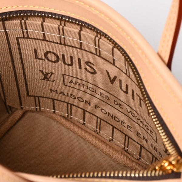 新品未使用 LOUISVUITTON ルイヴィトン ハンドバッグ ネヴァーフル BB ブラウン モノグラムキャンバス レザー M46705 ゴールド金具 4a003239