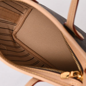 新品未使用 LOUISVUITTON ルイヴィトン ハンドバッグ ネヴァーフル BB ブラウン モノグラムキャンバス レザー M46705 ゴールド金具 4a003239